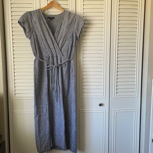 Banana Republic linen mockwrap dress